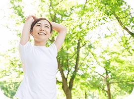 【肩こり】約30分（背中の調整が10分ほど入ります。）